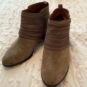 Lucky Brand Taupe Booties- 11W worn once